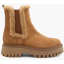 Leder Chelsea Boots - Damen - braun