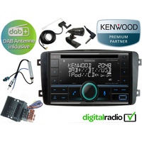 DSX Kenwood CD Bluetooth DAB+ USB Antenne inkl für C Klasse W203 Autoradio (Digitalradio (DAB), FM) schwarz