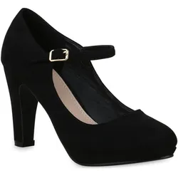 Damen Mary Janes in Schwarz
