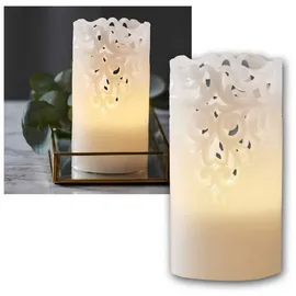 Star Trading Clary LED-Kerze 15 cm weiß