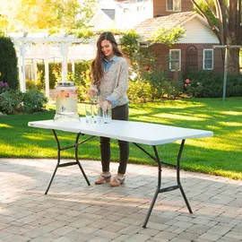 Lifetime Klapptisch 183 x 76 x 74 cm Weiß