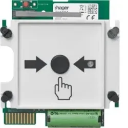 Hager TG559A Austauschmodul für Funk-Druckknopfmelder TG558A, Hausalarm.Funk- Druckknopfmelder- Einsatz des Druckmeldeknopfs Hausalarm TG558A zum