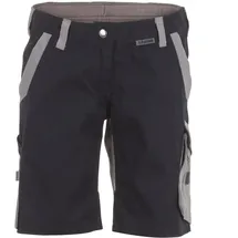 Planam Damen Stretch-Shorts Norit - 4XL - schwarzblau/zink