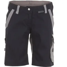 Planam Damen Stretch-Shorts Norit - 4XL - schwarzblau/zink