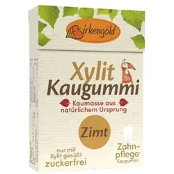 Birkengold Natur Kaugummi Zimt zuckerfrei
