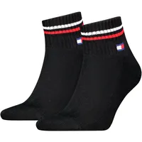 Tommy Hilfiger Unisex Quarter Iconic Socken Schwarz 43/46