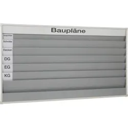 Eichner Planungstafel A4 für Baupläne 6 Schiene
