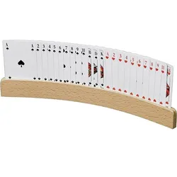 Philos 6693 - Spielkartenhalter aus Holz 33 cm, ohne Spielkarten