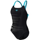 Arena Damen Women's Swimsuit Swim Pro Back Graphic Badeanzüge, Black-martinica, 34 EU