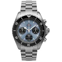 ruhla Glasbach Cup Chronograph Edelstahl 44 mm 4970M-5