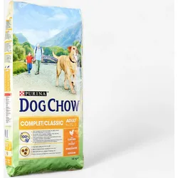 Hundefutter ADULT COMPLET/CLASSIC HUHN DOG CHOW 14 KG EINHEITSFARBE 15 kg