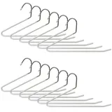 Relaxdays Hosenbügel rutschfest Set Weiß