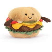 Jellycat Lustiger Burger – L 11 cm x B 11 cm x H 11 cm