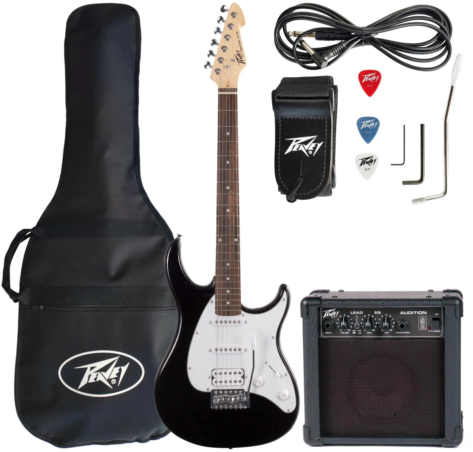 Peavey Raptor Plus JR E-Gitarre Stage Pack Black