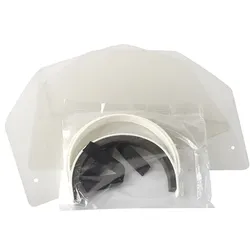 12x Gesichtsschutzset 25 cm weiss zum Selbstaufbau inkl. 2 Visiere