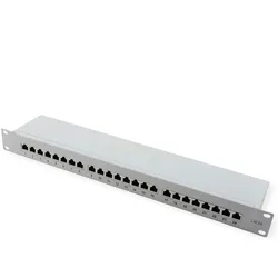 VALUE Kat.6A (Class EA) 19-Patchpanel, 24 P, geschirmt, grau"