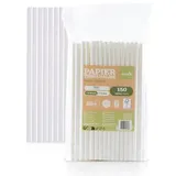 Sovie Trinkhalm in Weiß Ø 8 mm / 23 cm, 150 Stück