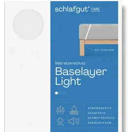 schlafgut Baselayer Light Matratzenschoner 100 x 200 cm weiß
