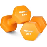 Athlyt Neoprene Dip Dumbbell 2 x 5 kg orange