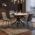 Homestyle4u Essgruppe mit 4 Stühlen 5 tlg Esstisch rund 110 cm Set Sitzgruppe Küchentisch Esszimmer Esszimmergruppe - Grau