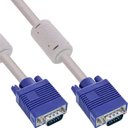 InLine® S-VGA Kabel, 15pol HD Stecker / Stecker, grau, 1,5m