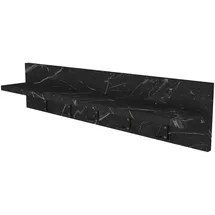 [en.casa] Wandgarderobe Hammarö 80 x 18 x 13 cm Schwarz