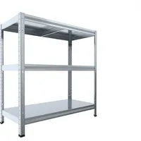 Kellerregal Biedrax 40 x 60 x 120 cm, Verzinkt, 3 Stahlböden, Fachlast 100 kg pro Fachboden