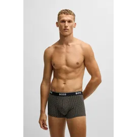 Boss Trunk BOSS "Trunk 3P Power Desig", Herren, Gr. L, bunt (open miscellaneous 964), Jersey, Obermaterial: 95% Baumwolle, 5% Elasthan, eng, Unterhosen, mit BOSS Schriftzug
