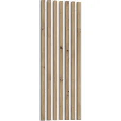 Wandregal FORTE "Wandpaneel", weiß (artisan eiche, weiß), B:44,9cm H:120cm T:3cm, Spanplatte, Regale, Wandverkleidung, Innendekoration, Höhe 120cm, einfache Montage