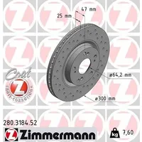 ZIMMERMANN Bremsscheibe 280.3184.52