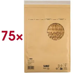 Mailmedia Papierpolster-Versandtasche ohne Fenster 75 Stück 315 × 445 mm braun, 31.5x44.5 cm