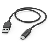 Hama Ladekabel USB-A/USB-C 1m schwarz (201594)