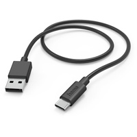 Hama Ladekabel USB-A/USB-C 1m schwarz (201594)