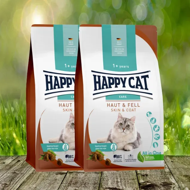 Happy Cat Care Haut & Fell - Katzenfutter zur optimalen Versorgung von Haut & Fell