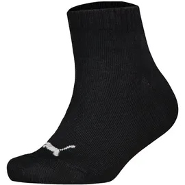 Puma Kinder Quarter Socken, 3er Pack - Plain Quarter 3P, Logos, einfarbig Schwarz/Weiß/Grau 27-30