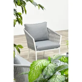 Garden Impressions Madone Loungeset weiß/hellgrau