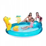 Kinderpool Badepool Kinderbecken Schwimmbecken Planschbecken mit Rutsche 125l