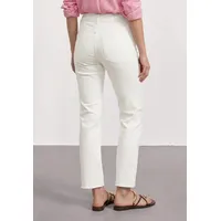 STREET ONE High Waist Flared Leg Jeans im Slim Fit Off White washed, 30 - 30W / 28L