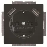 Busch-Jaeger USB-Steckdose 2x USB anthrazit 2 St.