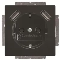 Busch-Jaeger USB-Steckdose 2x USB anthrazit 2 St.