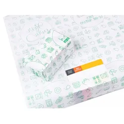 Schachtel mit 400 Blatt weißem Backpapier, dekoriert mit Apotheke, 60 x 86 cm