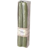Boltze Stabkerze Melia 20 cm 4er Set Khaki Paraffin