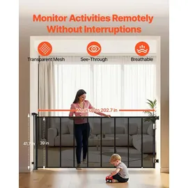 Vevor Einziehbares Hundegitter verstellbar 515 cm / 99 cm Kunststoff