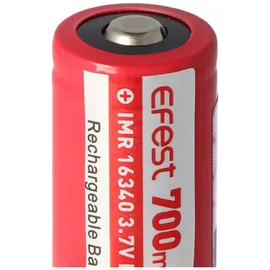EFEST IMR 16340 V2 700mAh 3,7V Pluspol erhöht LiMn (IMR) Akku