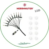 Herrnhuter Stern LED 10er Lichterkette weiß 13 cm Sternenkette Sterne - 10 Sterne 13 cm - weiß