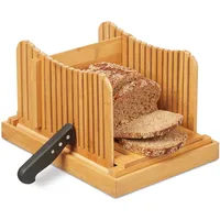 Relaxdays Relaxdays, Brotschneidehilfe, verstellbare Schneidehilfe, Brot, Toast und Kuchen,