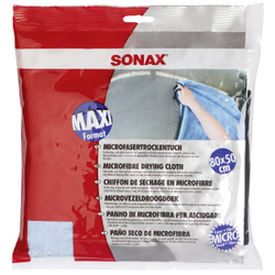 SONAX MicrofaserTrockenTuch, 80x50cm, Hochwertiges, sehr dickes und weiches Trockentuch, 1 Mikrofasertuch