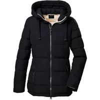 G.I.G.A. DX Damen Steppjacke mit Kapuze GW 68 WMN QLTD JCKT, schwarz, 46,