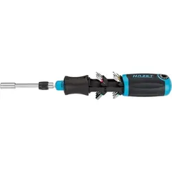 HAZET Bit Ratschen-Schraubendreher 810R-3 ∙ Schlitz Profil, Kreuzschlitz Profil PH, Pozidriv Profil PZ, Innen TORX® Profil, Innen Sechskant Profil, Se