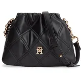 Tommy Hilfiger Feminine Mini Crossover Handtasche Polyurethan Black